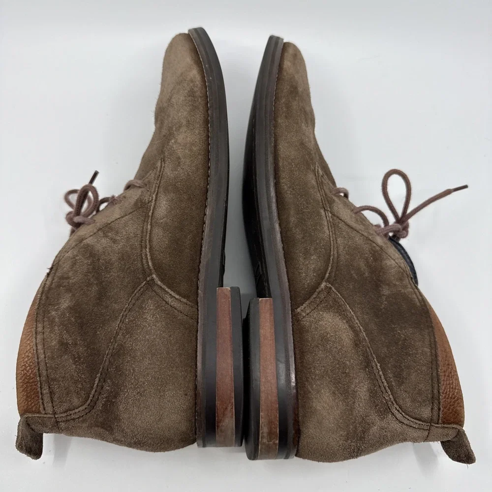Cole Haan Chukka Ankle Boots Suede Men's 12M Brown C26393 Boho Streetwear
